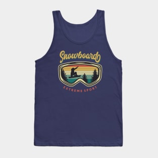 Snow Board Extreme Vintage Tank Top